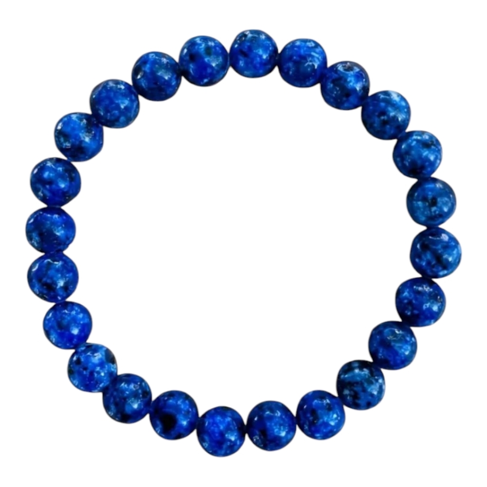 Lapis Lazuli 8mm Beaded Bracelet - Picture 2 of 3